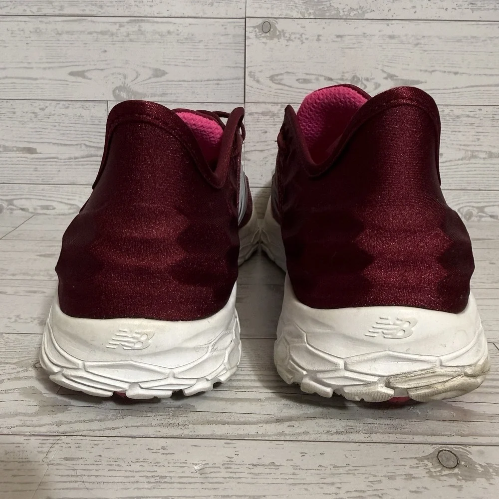 New Balance Beacon v2 Shoes Women Sz 10 Fresh Foam Burgundy Running Sneakers